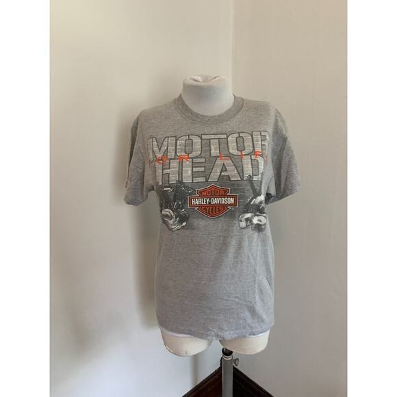 Harley-Davidson James Dean VTG T-Shirt S Gray Motor For Life Marion Motorcycle - Picture 5 of 13